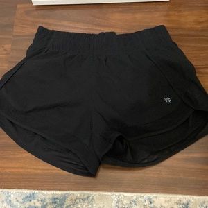 black athleta shorts great for everyday and workouts